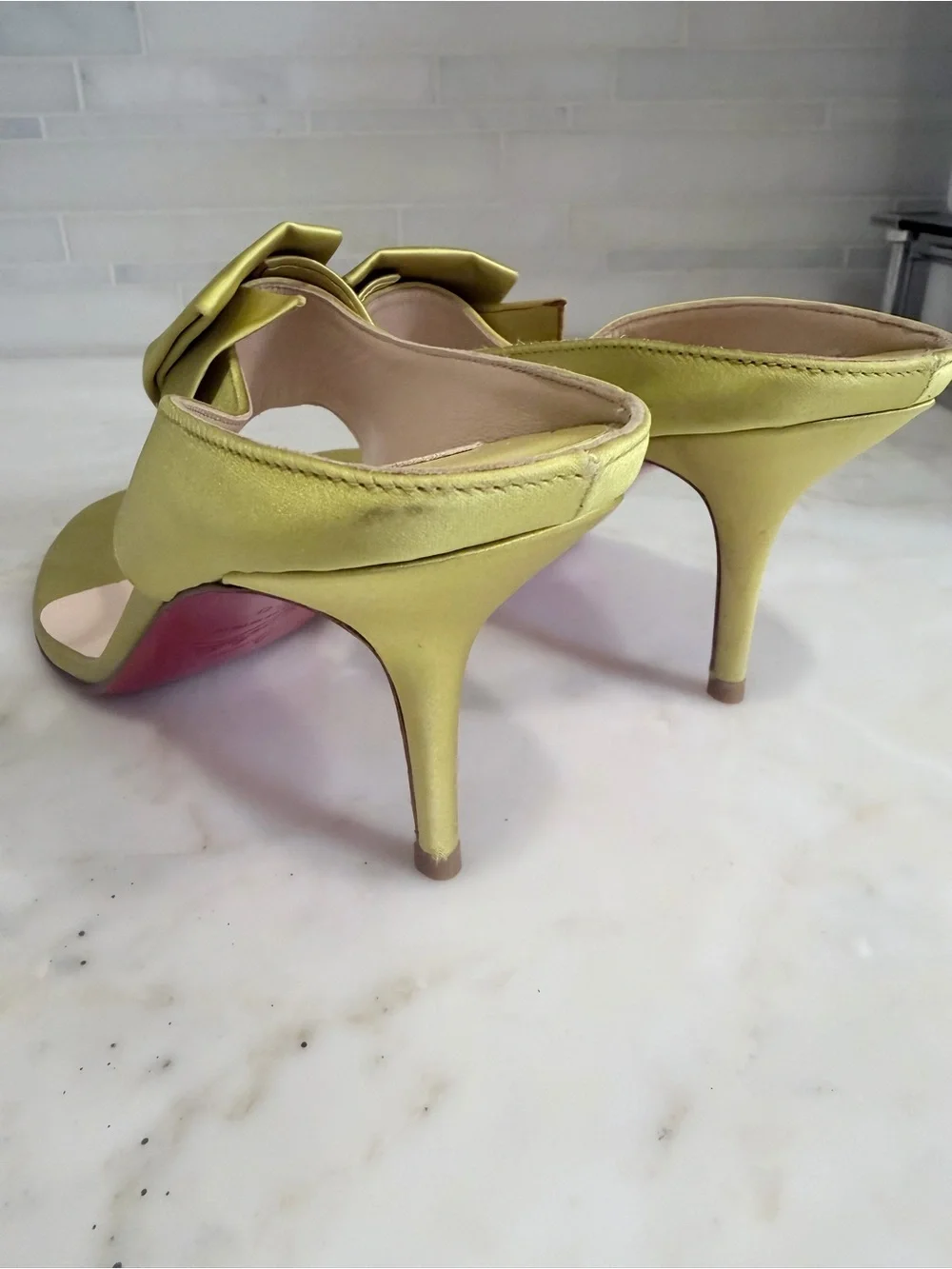 Christian Louboutin Satin Knot Sandals